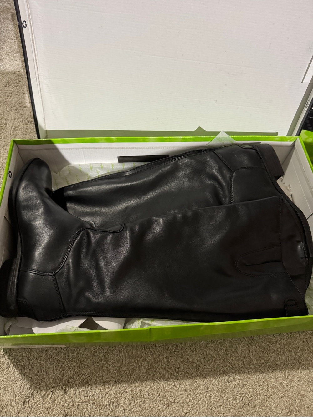 Sam Edelman Penny Black Leather Tall Riding Boots